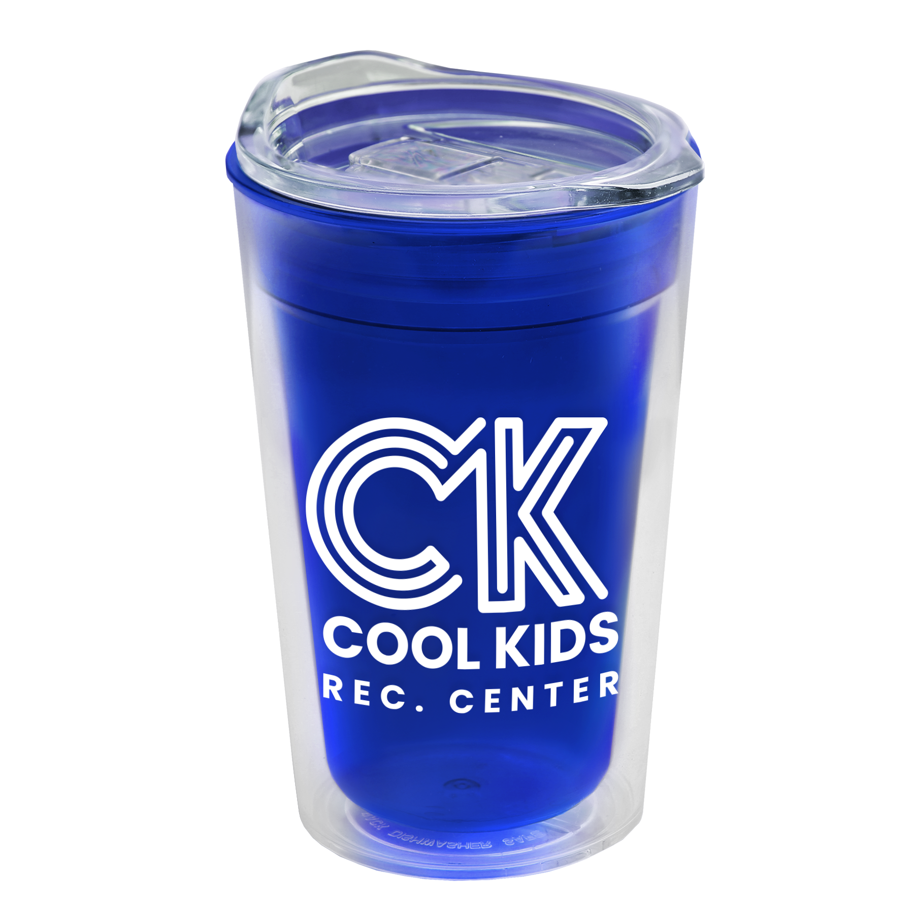 Transparent Tumbler with Slider Lid - 14 oz.